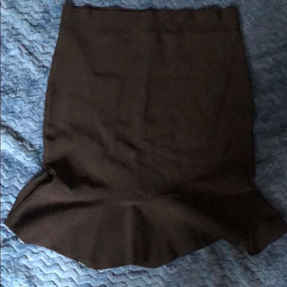Black high waisted body suit skirt